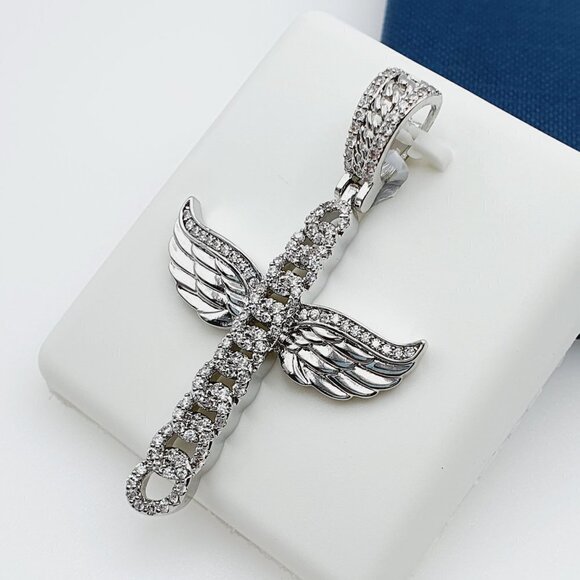 "925 Sterling Silver Plated CZ Pendant, EVBRS342 - Picture 6 of 9